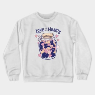 Love Cats! Crewneck Sweatshirt